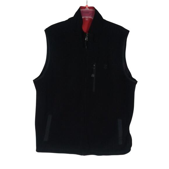 IZOD Perform X Reversible Vest/Jacket Dark Red Fleece‎ Weather Resistant XL - Picture 8 of 8